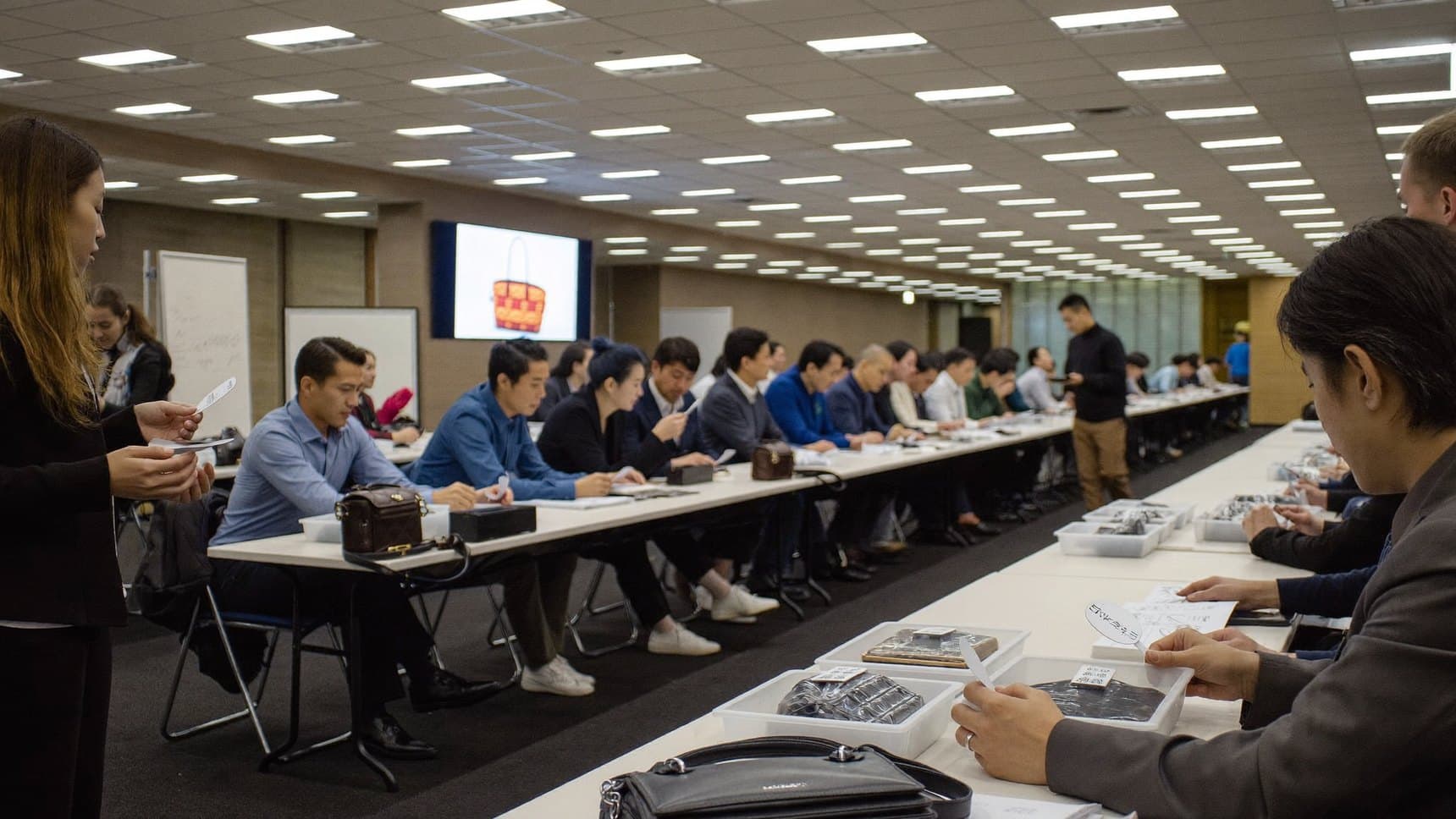 일본 현지 법인 경매 현장